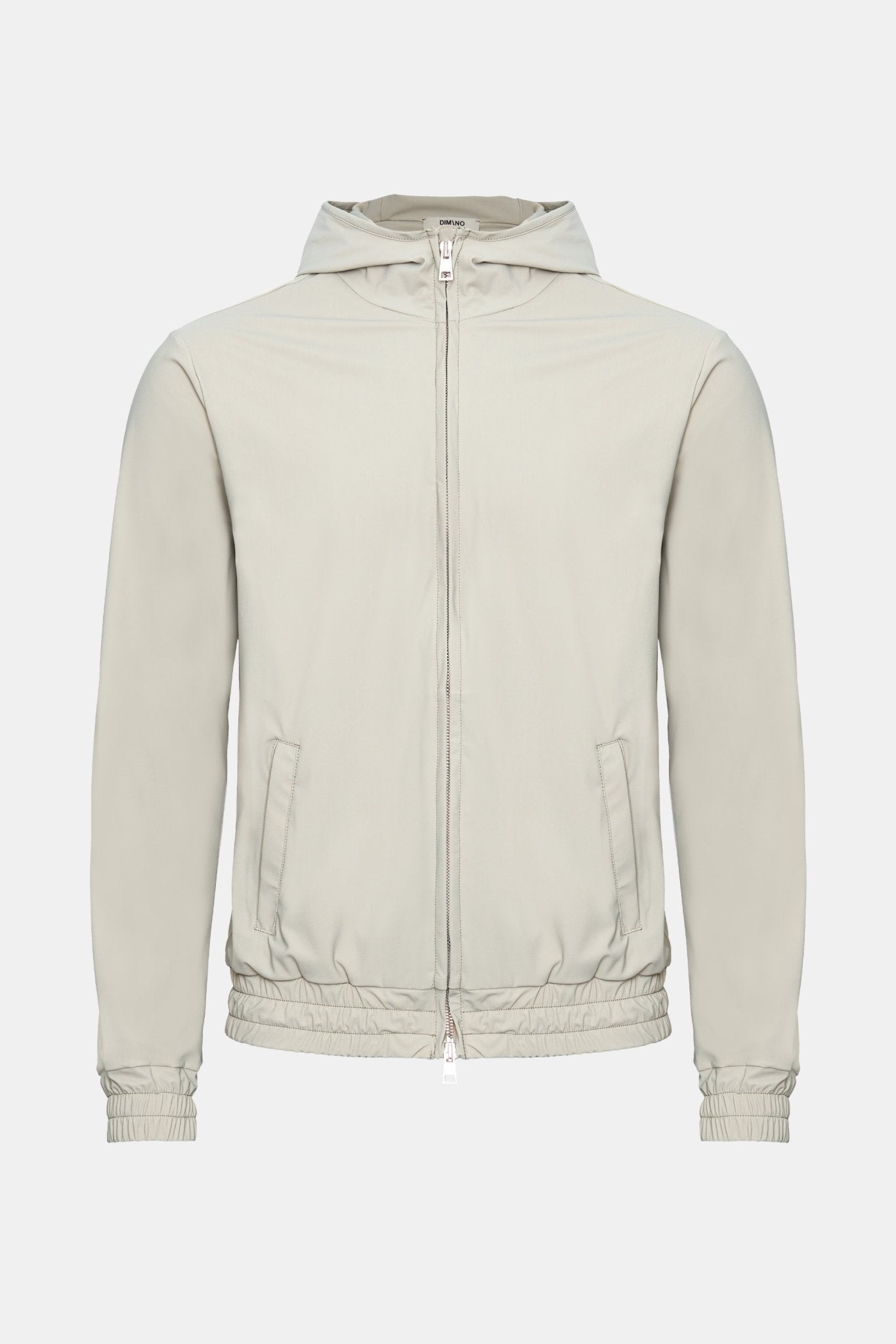 Cloud Grey Hooded Tech Coat